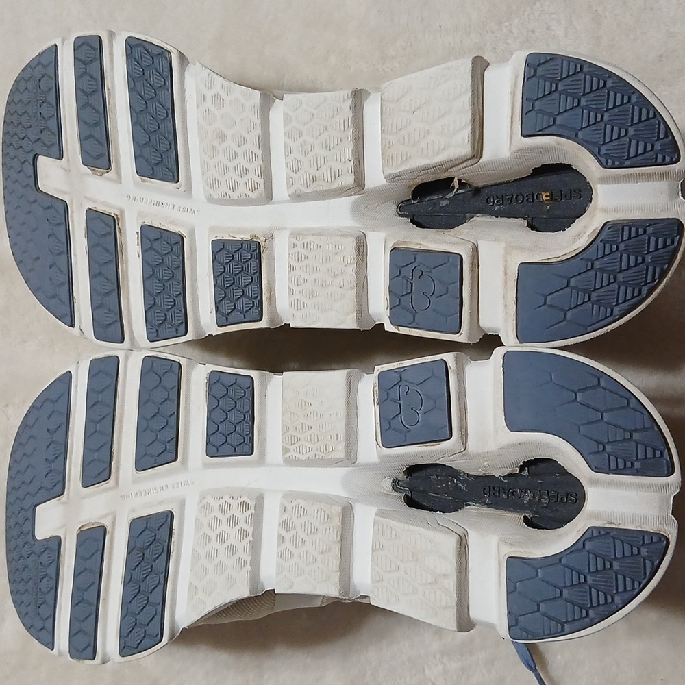 On Cloudrunner Undyed White/Flame Running Training Shoes Size 8.5 Womans - Picture 6 of 9